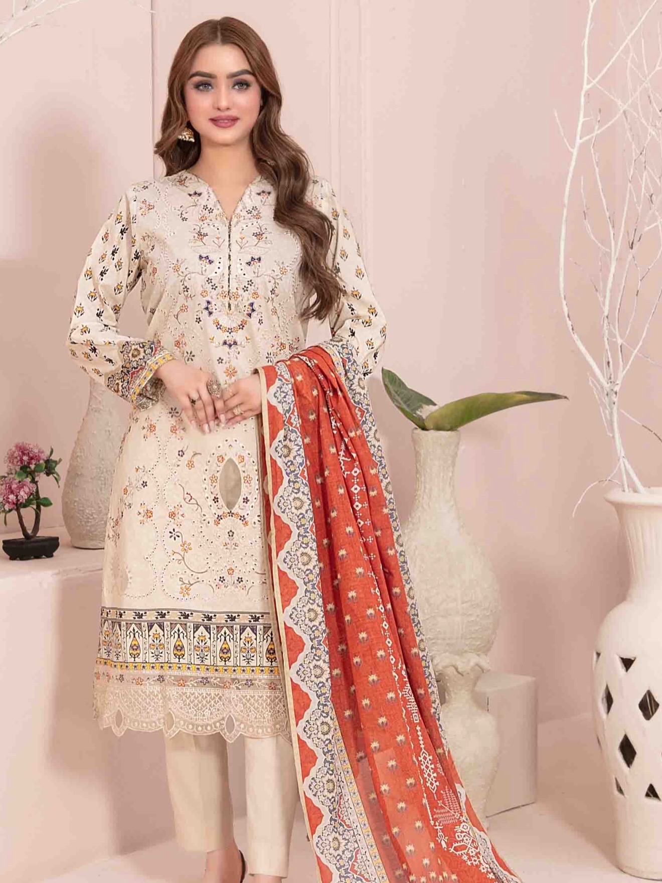 2F3F81DD-4327-421B-9544-DFC839444208 Sevil Vol 1 Lawn Dress – Premium Quality Unstitched Pakistani Outfit - Image 1