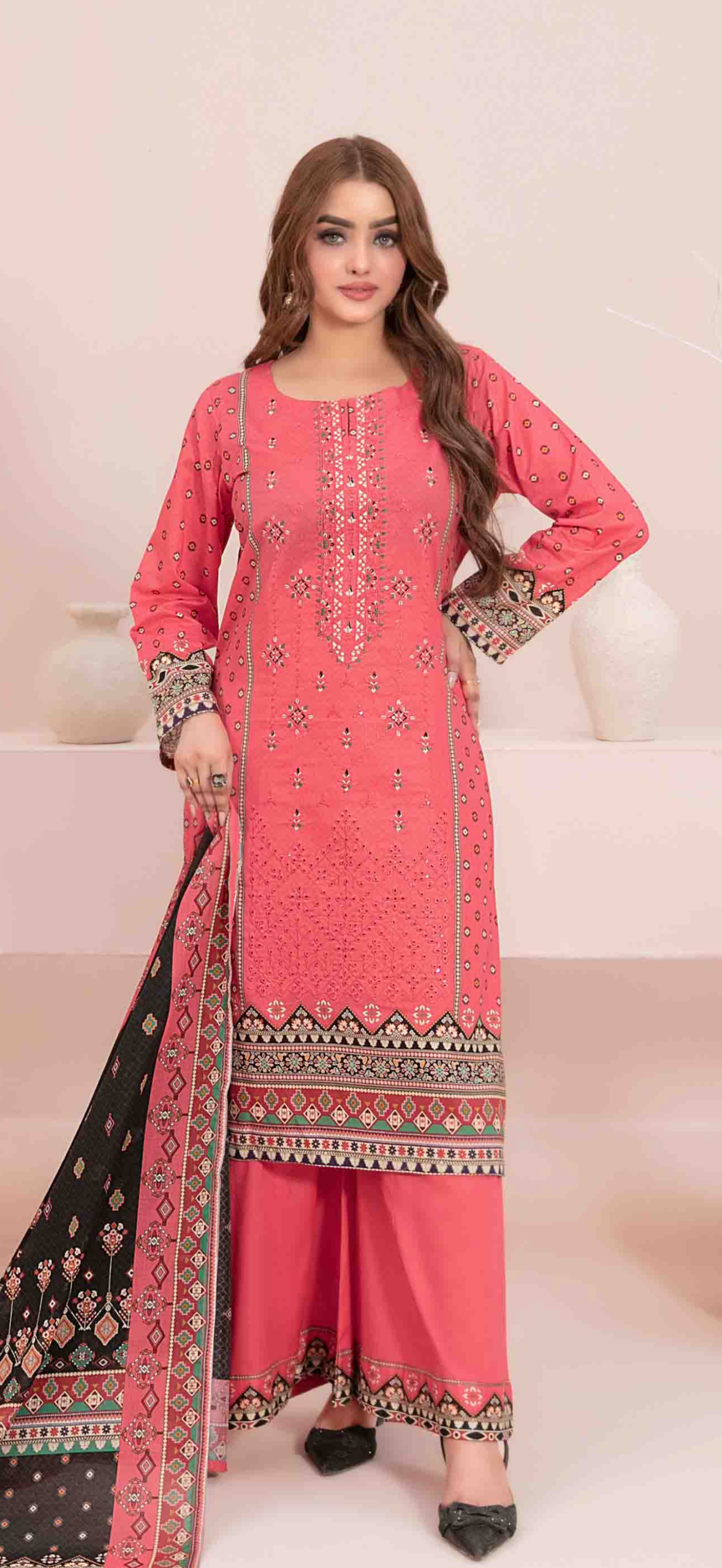 IMG_4069 Pakistani Sevil Vol 1 Lawn Collection – Premium Unstitched 3 Piece Suit for Ladies - Image 1
