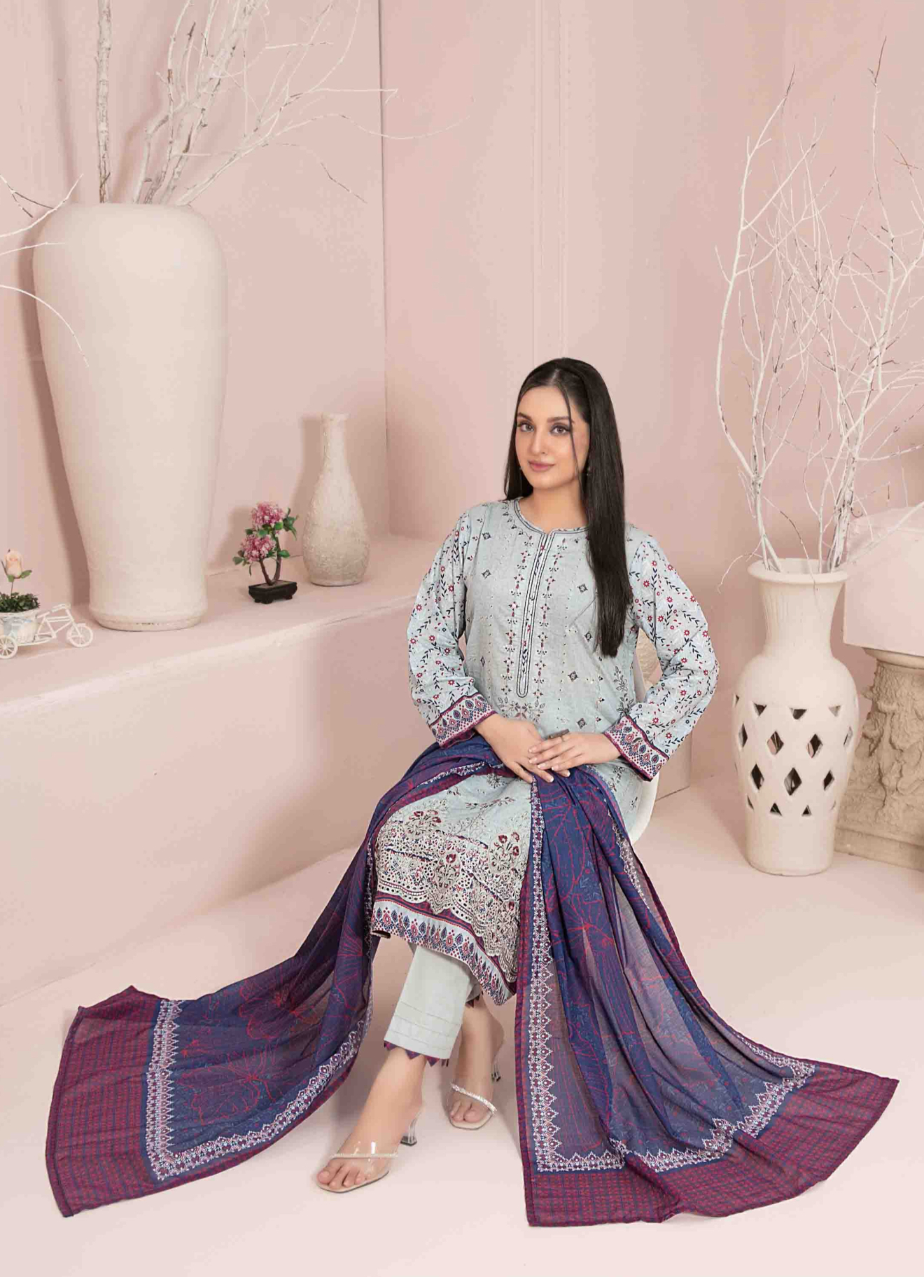 IMG_4077 Sevil Vol 1 Lawn Dress – Premium Quality Unstitched Pakistani Outfit - Image 1