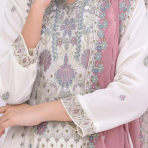Horain Luxury Chiffon by Bin Hameed – Designer unstitched  3PC for Women - Image 2