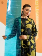 ECHO by GJ Premium Bana Dora Linen Printed 2 Piece Suit – Unstitched - Image 3