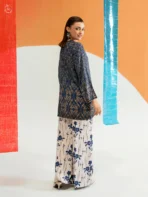 ECHO by GJ Premium Bana Dora Linen Printed 2 Piece Suit – Unstitched - Image 2