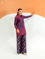 ECHO by GJ Premium Bana Dora Linen Printed 2 Piece Suit – Unstitched - Image 3