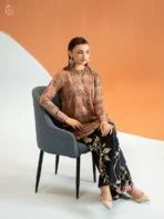 ECHO by GJ Premium Bana Dora Linen Printed 2 Piece Suit – Unstitched - Image 3