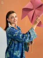 ECHO by GJ Premium Bana Dora Linen Printed 2 Piece Suit – Unstitched - Image 3