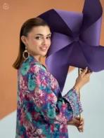 ECHO by GJ Premium Bana Dora Linen Printed 2 Piece Suit – Unstitched - Image 3