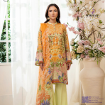 Sofia Digital Printed Lawn – Premium 3 Piece Unstitched Suit by GJ Collection - Image 2