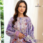 Sofia Digital Printed Lawn – Premium 3 Piece Unstitched Suit by GJ Collection