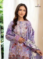 Sofia Digital Printed Lawn – Premium 3 Piece Unstitched Suit by GJ Collection - Image 2
