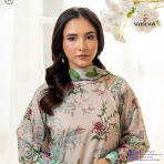 Sofia Digital Printed Lawn – Premium 3 Piece Unstitched Suit by GJ Collection
