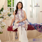 Sofia Digital Printed Lawn – Premium 3 Piece Unstitched Suit by GJ Collection