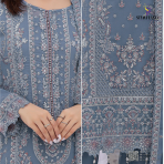 Inara Vol. 2 by Bin Hameed & Rana Arts – Premium Semi-Stitched Luxury Chiffon Suit - Image 4