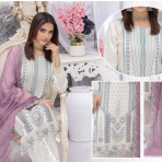 Inara Vol. 2 by Bin Hameed & Rana Arts – Premium Semi-Stitched Luxury Chiffon Suit - Image 3