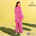Zeya by Gullji – Premium 2 Piece Unstitched Digital Printed Shirt & Trouser - Image 2