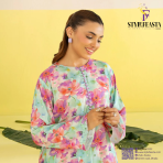 Zeya by Gullji – Premium 2 Piece Unstitched Digital Printed Shirt & Trouser - Image 3