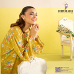 Zeya by Gullji – Premium 2 Piece Unstitched Digital Printed Shirt & Trouser - Image 2