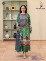 Morja by Guljii Pakistani Digital Printed Lawn Dress with Organza Lace